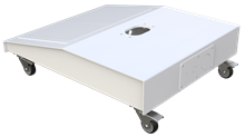 Kiosk Plate with Wheels 60-2