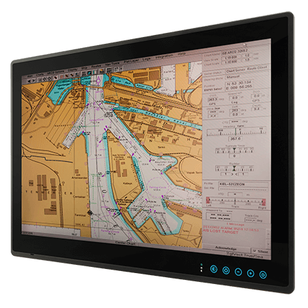 W26IH3S­MRA1FP / 26" Intel® Core™ i5­5350U Flat PCAP ECDIS Marine Panel PC