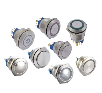 AJ6 Series Standard metal button switch